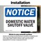 Signmission Domestic Water Shutoff Valve, 7 in W x Rectangle, Vinyl Decal OS-2PACK-NS-D-57-L-11454 - alternate 5